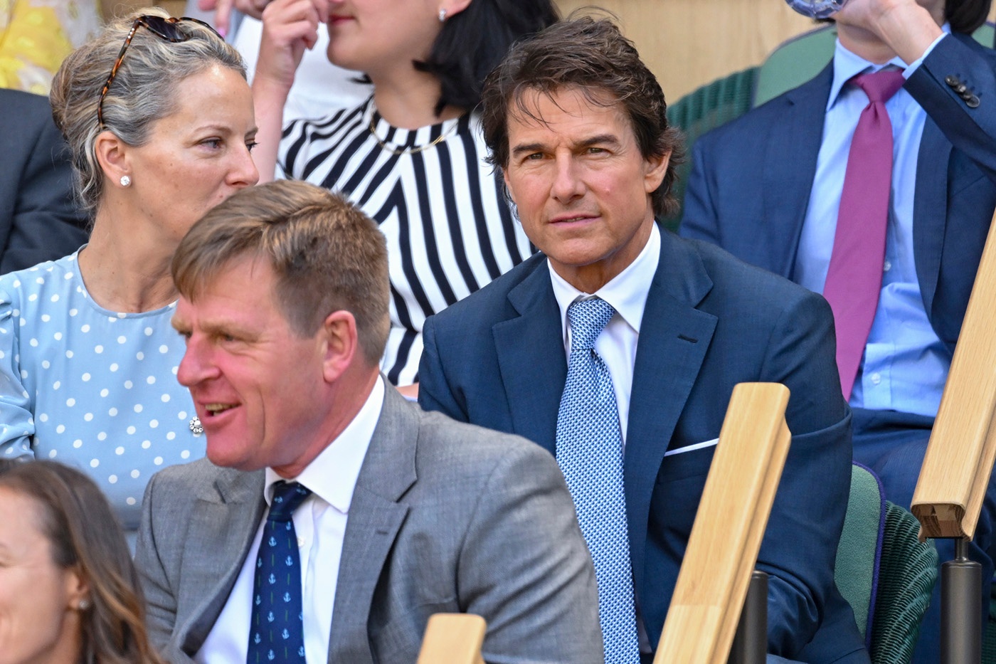 Who is in the Royal Box at Wimbledon today?