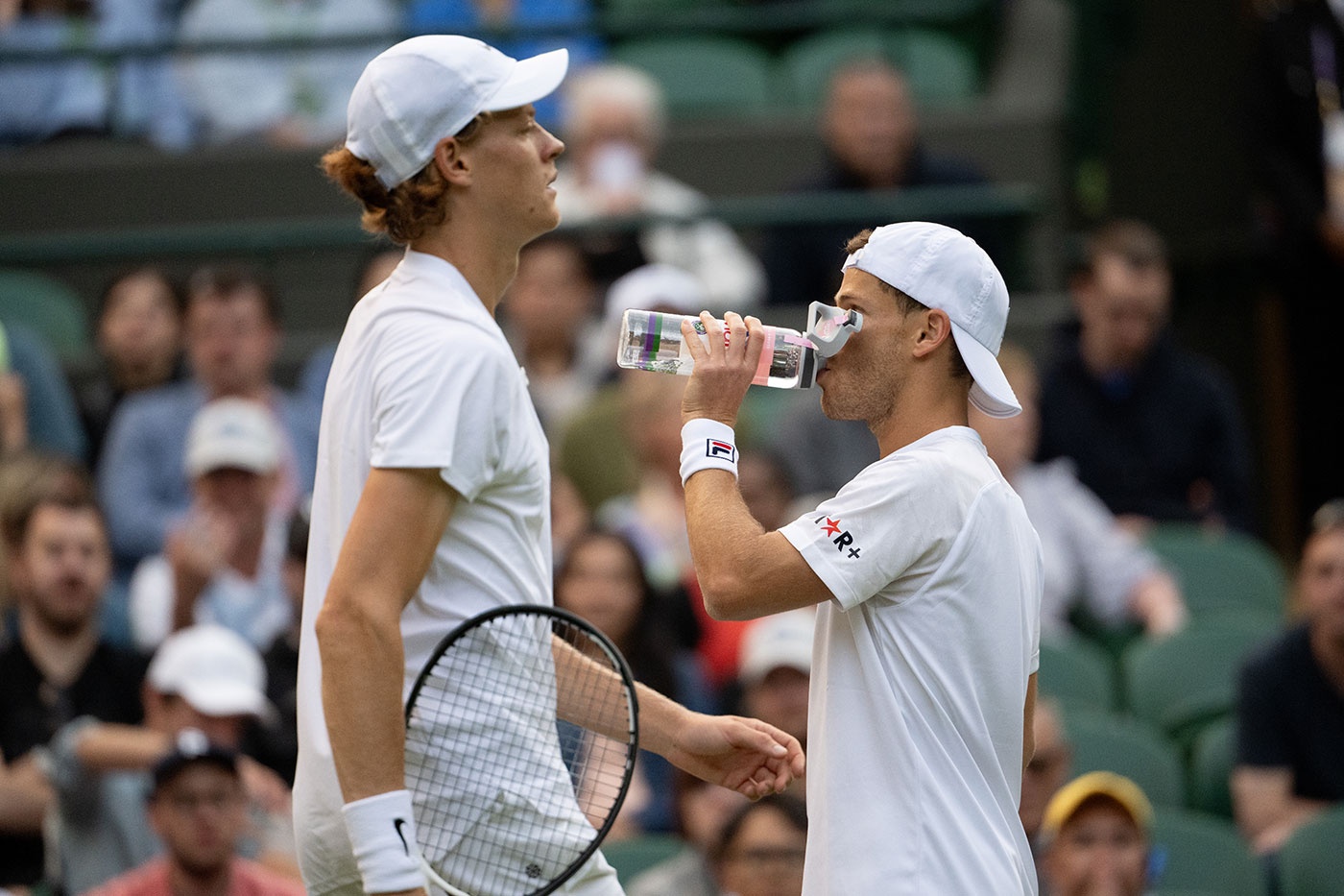 Jannik Sinner cheered on by orange-clad fans during Italian Open