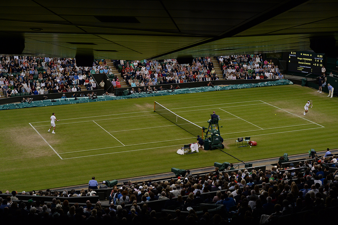 Centre Court: Federer vs Dan Evans The Championships Wimbledon