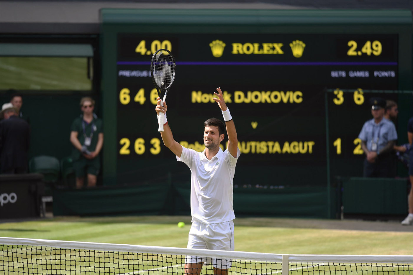 Deja Vu Djokovic Into Finals Over Bautista Agut The Championships