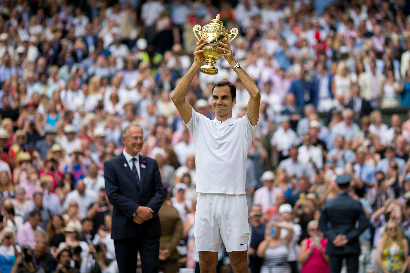 Gentlemen's Singles Champion Roger Federer The Championships