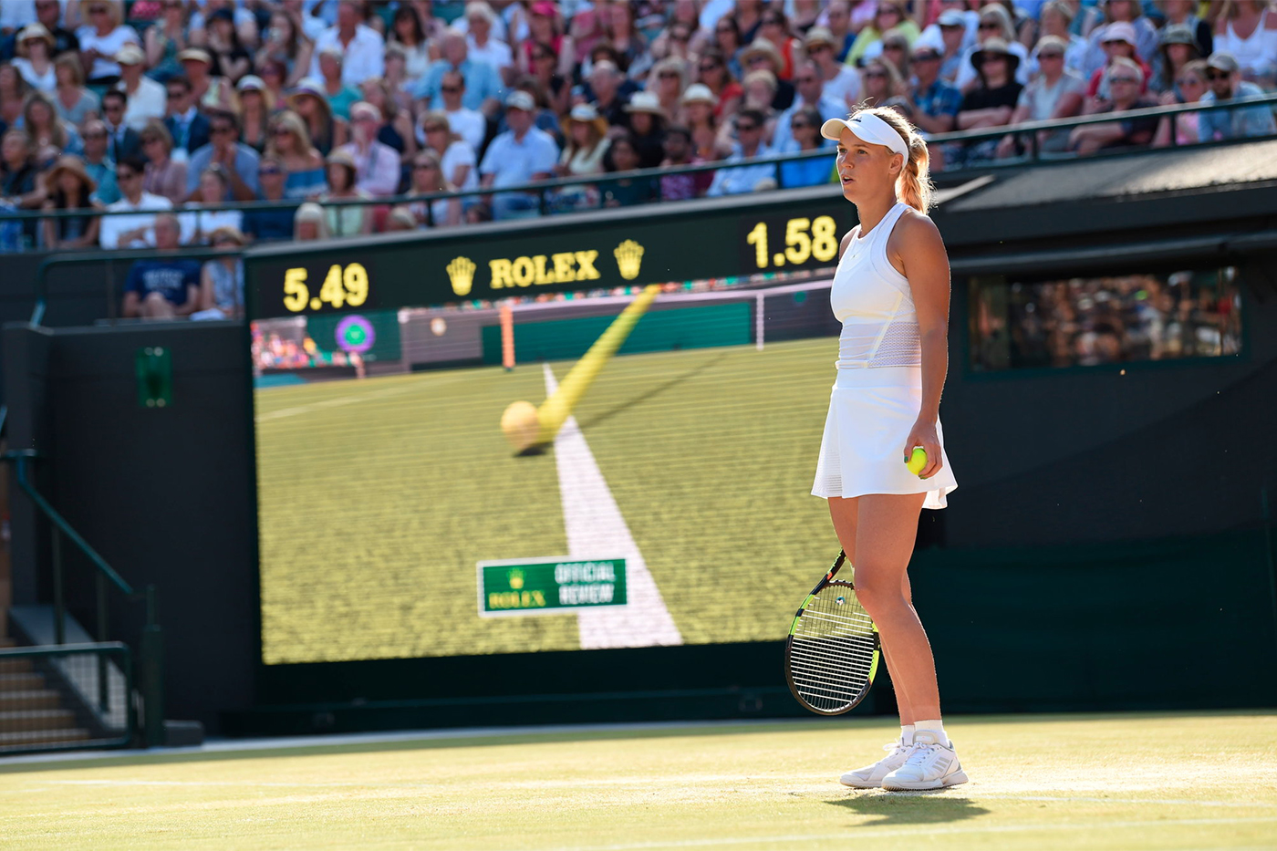 Victory for Wozniacki over Kontaveit - The Championships, Wimbledon ...